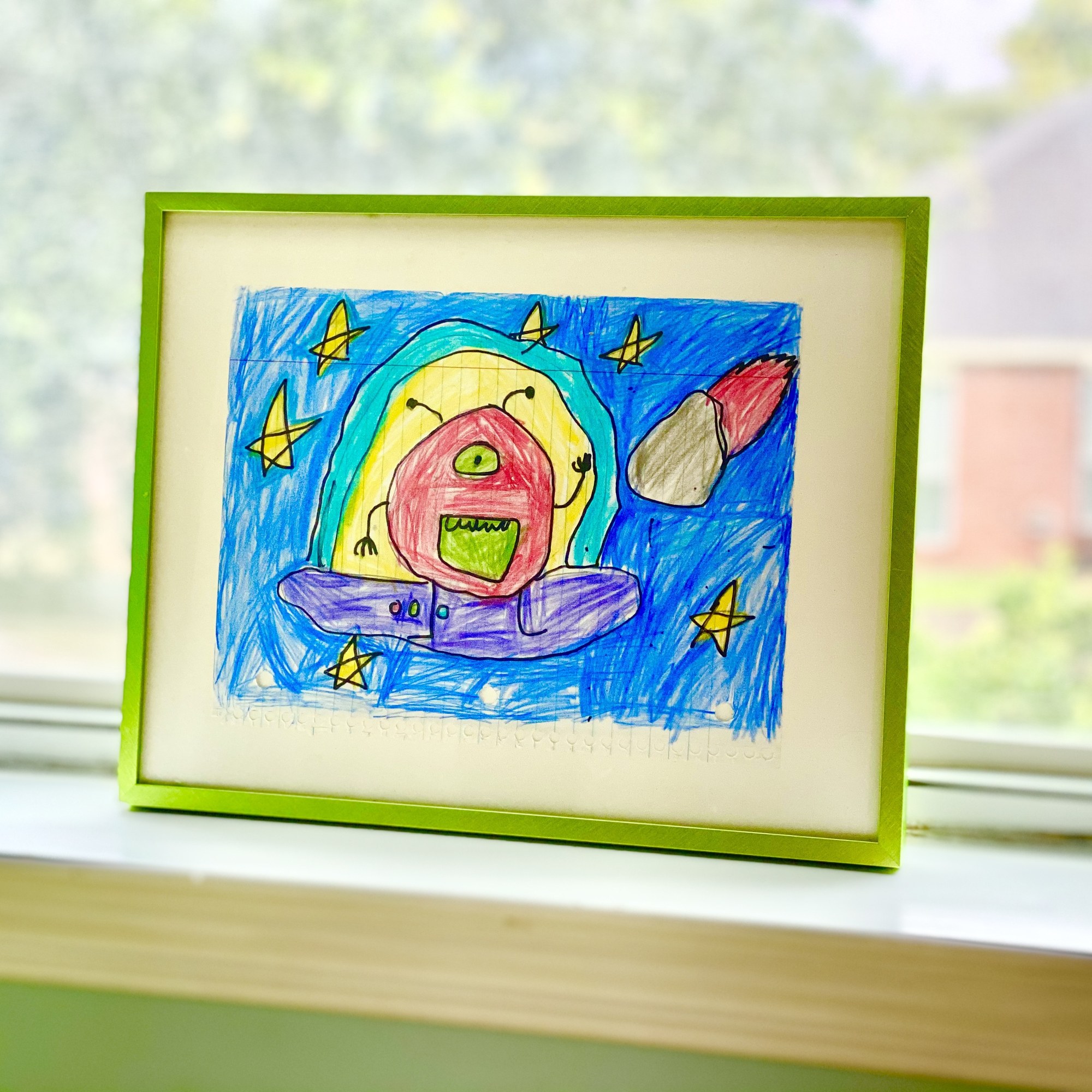 My First Drawing in frame